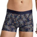 AUBADEMEN Boxer Homme Coton Modal BCAC Bleu Orange