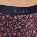AUBADEMEN Boxer Homme Coton Modal BOTA Orange Noir