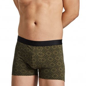 AUBADEMEN Boxer Homme Coton Modal CANG Noir Kaki