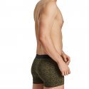 AUBADEMEN Boxer Homme Coton Modal CANG Noir Kaki
