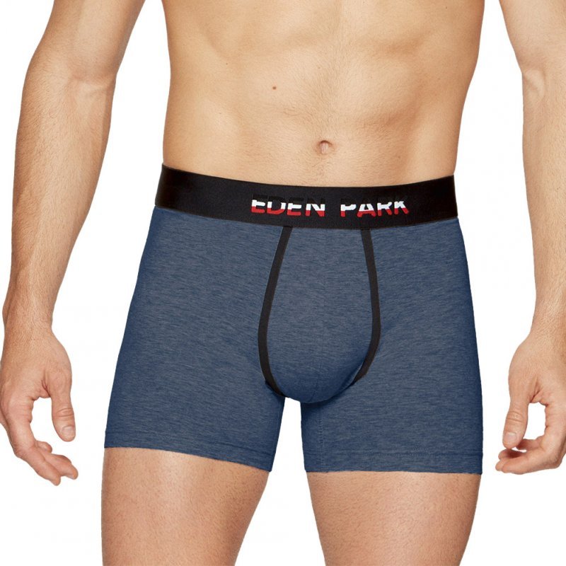 EDEN PARK Lot de 2 Boxers Homme Coton DUOUNI Bleu Marine