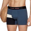 EDEN PARK Boxer Homme Coton LOGBAR Blue Chiné moyen