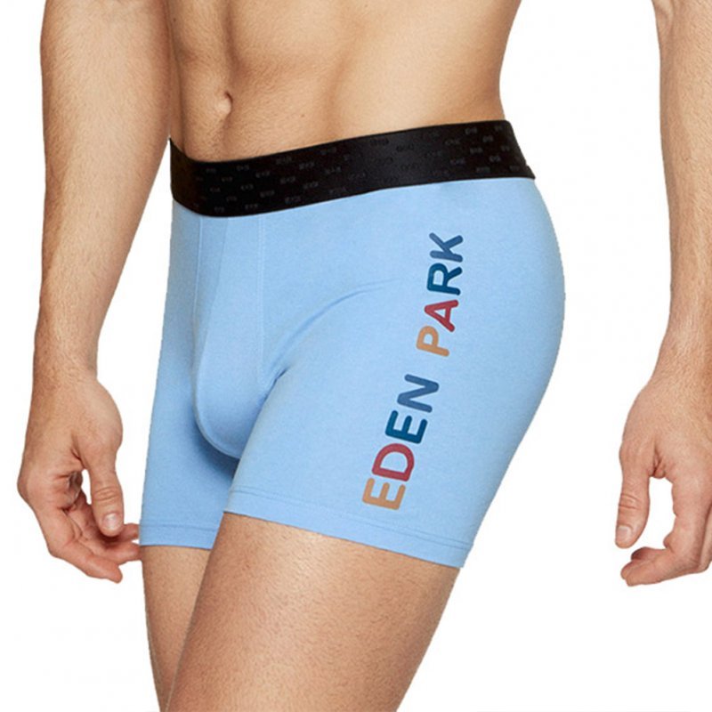 Boxer Homme LETTERS Bleu et Noir