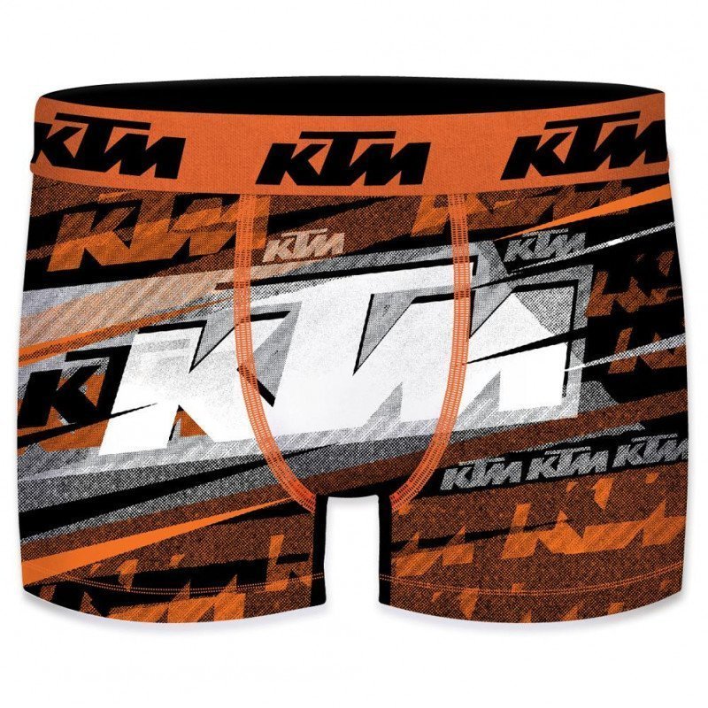 KTM Boxer Homme Microfibre DIR Orange Gris