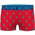 CRAZYBOXER Lot de 2 Boxers Homme Coton Bio BCBCX2 CAC Rouge Bleu