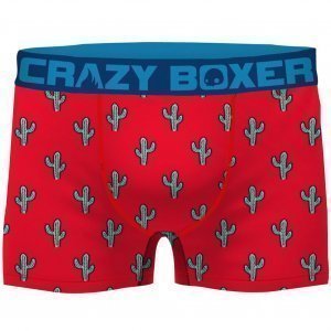 CRAZYBOXER Lot de 2 Boxers Homme Coton Bio BCBCX2 CAC Rouge Bleu