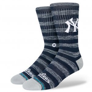 STANCE Chaussettes Homme Microcoton YANKEES TWIST Gris Marine MLB