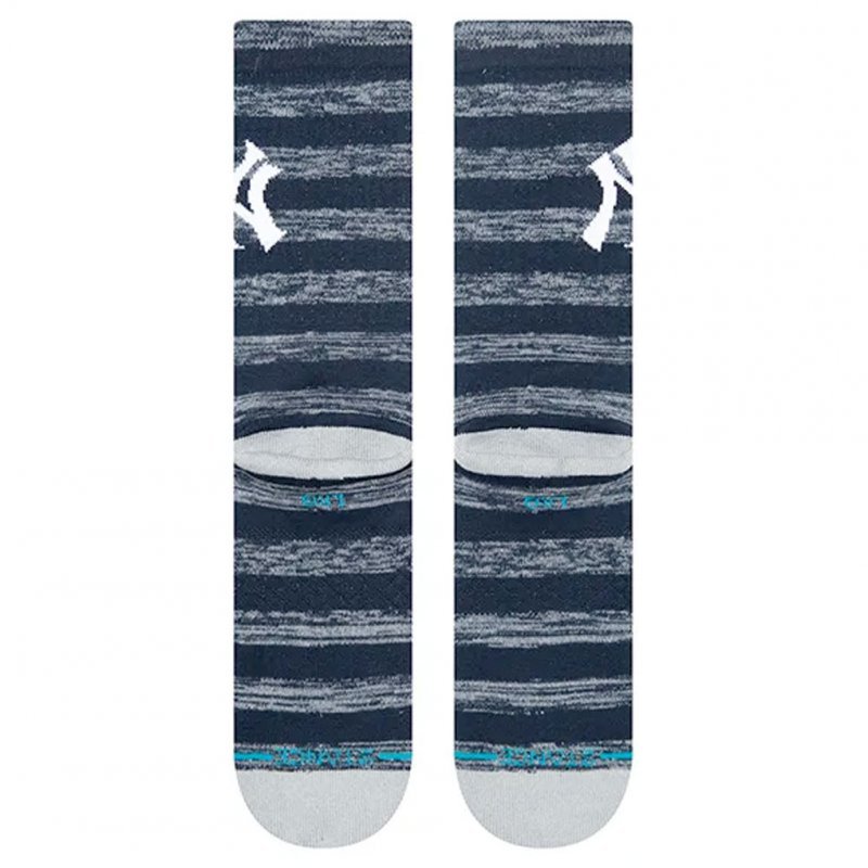 STANCE Chaussettes Homme Microcoton YANKEES TWIST Gris Marine MLB