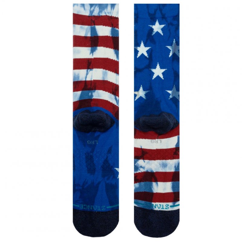 STANCE Chaussettes Homme Microcoton BANNER Bleu Blanc Rouge