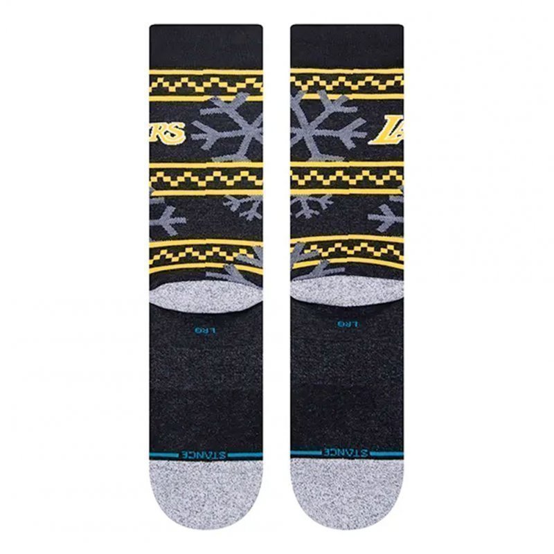 STANCE Chaussettes Homme Microfibre LAKERS FROSTED Noir Jaune NBA