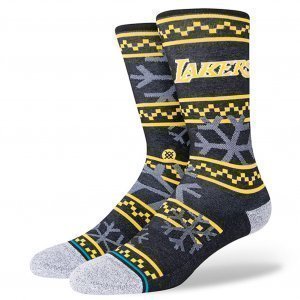 STANCE Chaussettes Homme Microfibre LAKERS FROSTED Noir Jaune NBA
