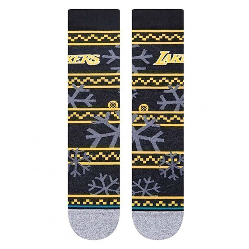 STANCE Chaussettes Homme Microfibre LAKERS FROSTED Noir Jaune NBA