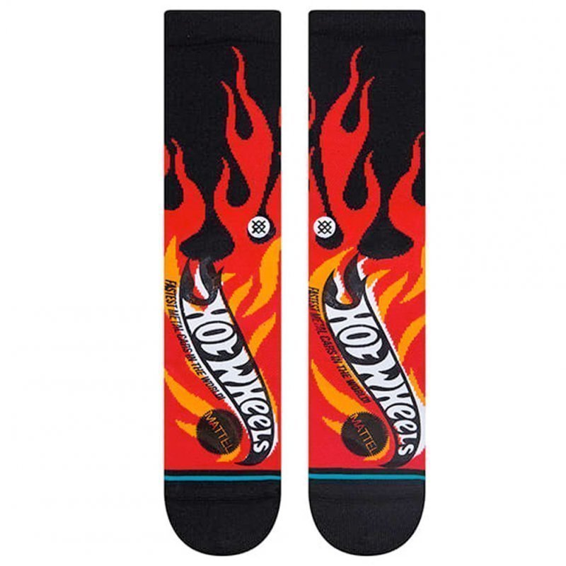 STANCE Chaussettes Homme HOTLICKS Rouge Noir HOT WHEELS