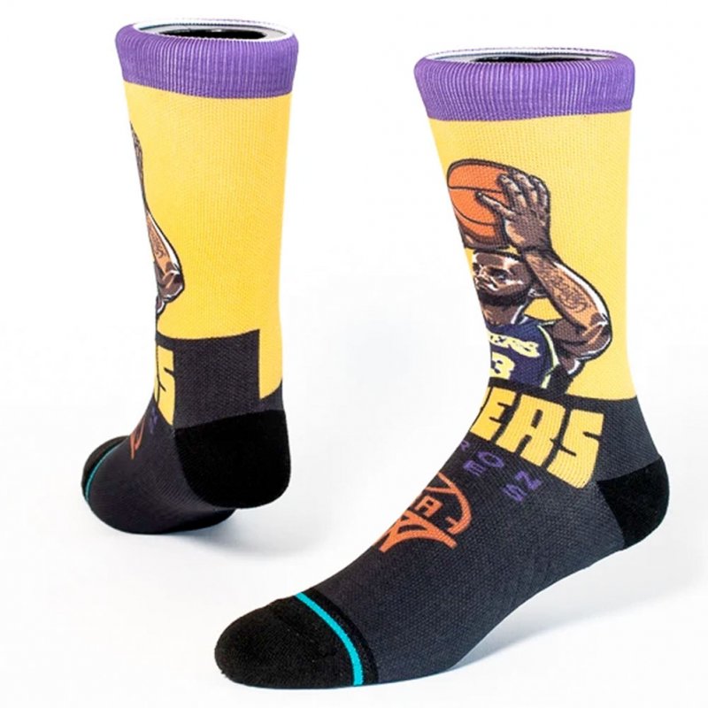 Chaussettes Homme GRADED LEBRON Jaune et Violet