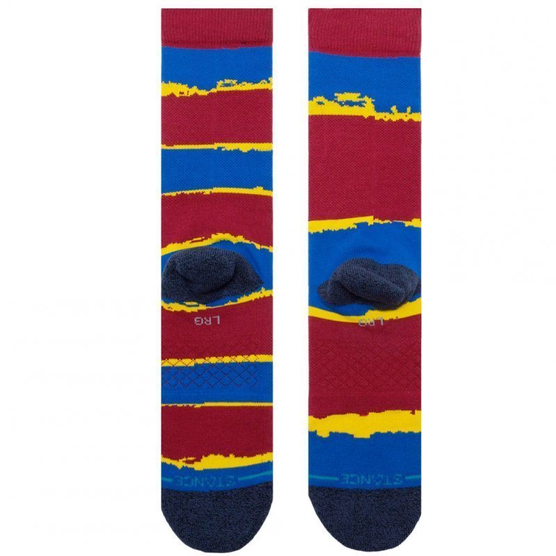 Chaussettes Homme FCBSTRIPE Bleu et Bordeaux
