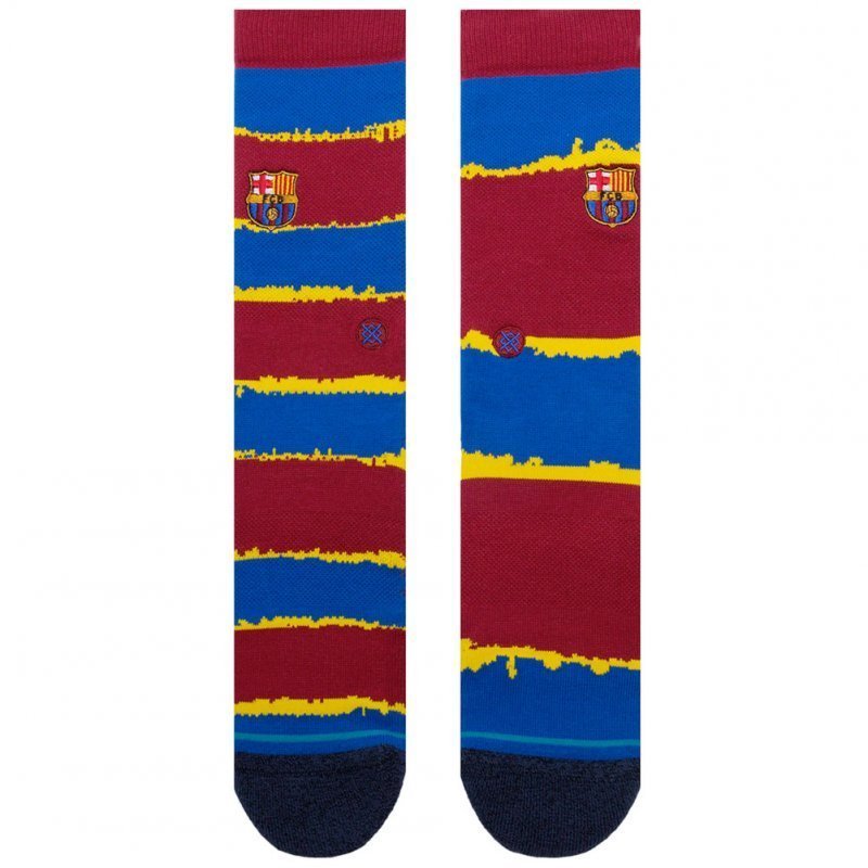 STANCE Chaussettes Homme Microcoton FCB STRIPE Bleu Bordeaux FC BARCELONE