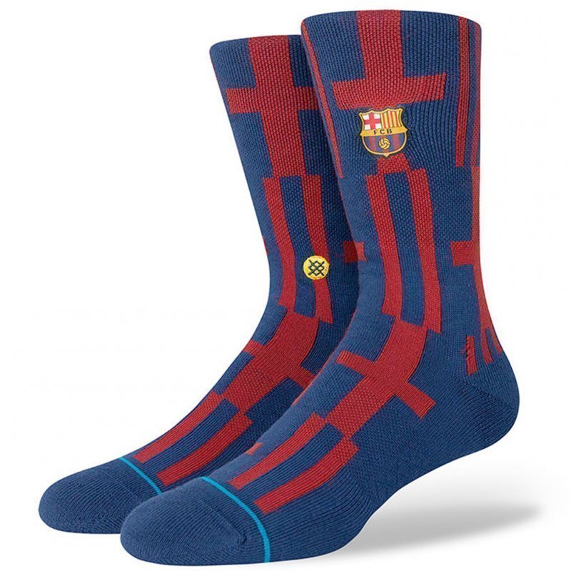 STANCE Chaussettes Homme Microcoton FCB BANNER Bleu Bordeaux FC BARCELONE