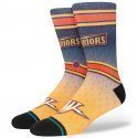 STANCE Chaussettes Homme Microfibre FADER GSW Jaune Bleu NBA