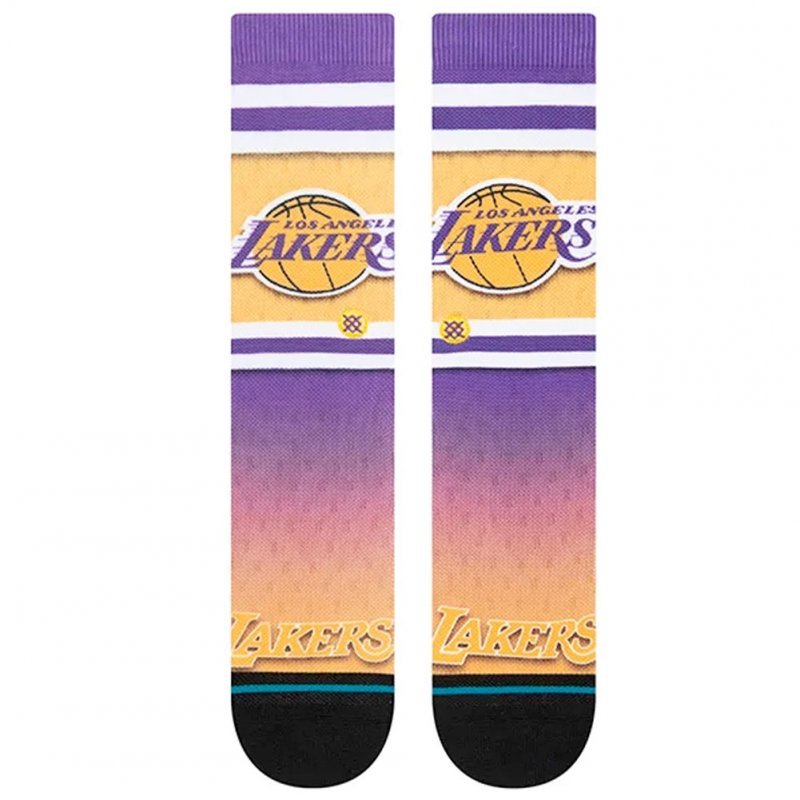 STANCE Chaussettes Homme Microfibre FADER LA Jaune Violet NBA