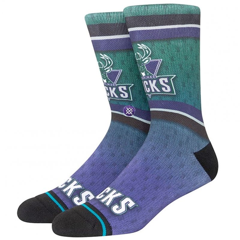 STANCE Chaussettes Homme Microfibre FADER MIL Violet Vert NBA