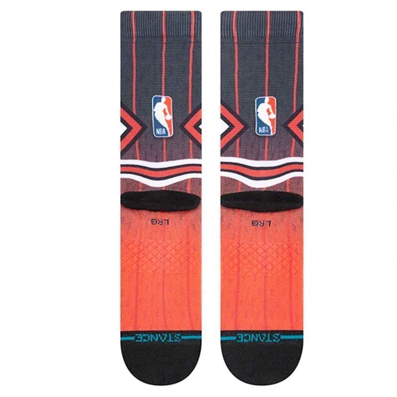 STANCE Chaussettes Homme Microfibre FADER CHI Rouge Noir NBA