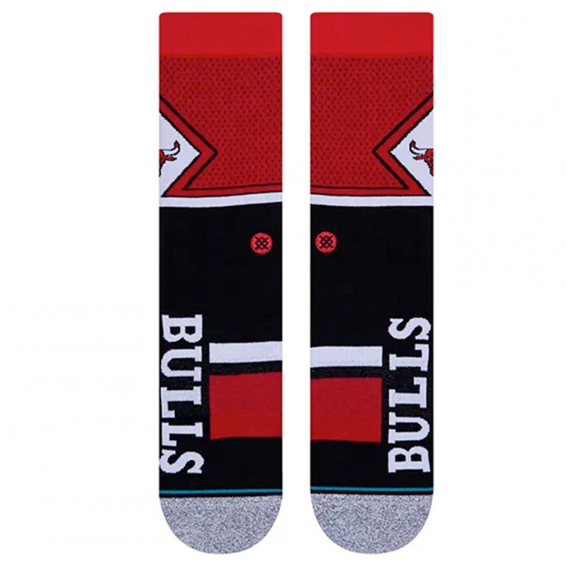 STANCE Chaussettes Homme Microfibre BULLS SHORTCUT2 Rouge Noir NBA