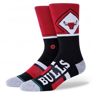 STANCE Chaussettes Homme Microfibre BULLS SHORTCUT2 Rouge Noir NBA