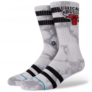 STANCE Chaussettes Homme Microfibre BULLS DYED Gris Noir NBA