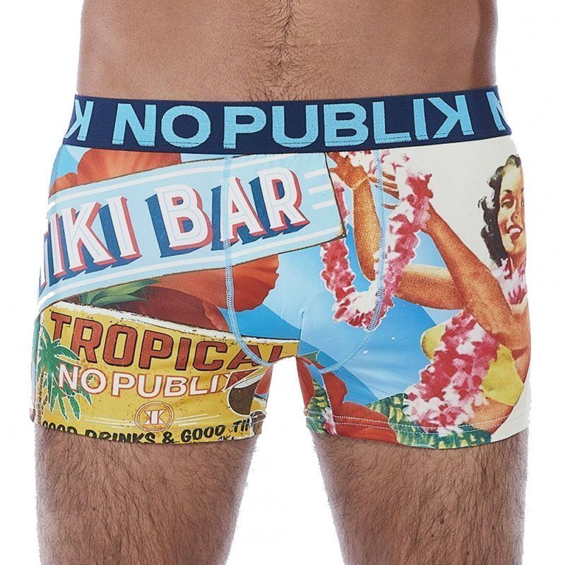 LOT DE 2 Boxer Sous-vêtements Homme VAHINE VINTAGE FRUIT Multicolore et Bleu