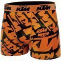 KTM Boxer Homme Microfibre DAR Noir Orange