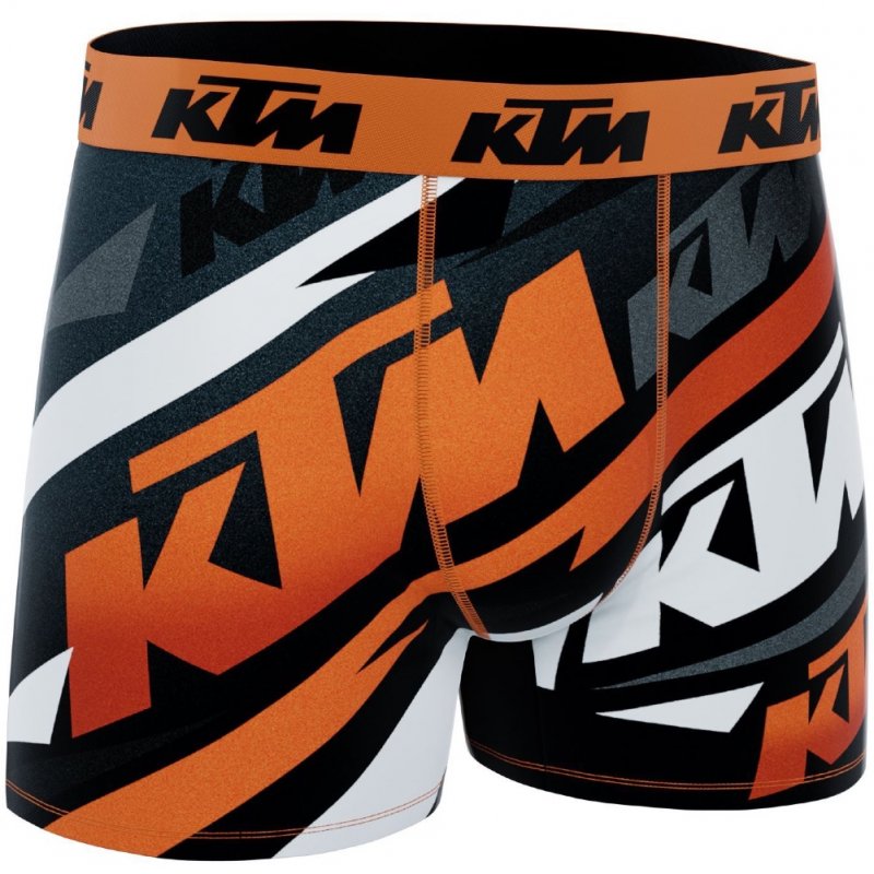 KTM Boxer Homme Microfibre PIX Noir Orange