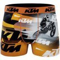 KTM Boxer Homme Microfibre BMX Orange Gris