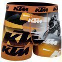 KTM Boxer Homme Microfibre BMX Orange Gris