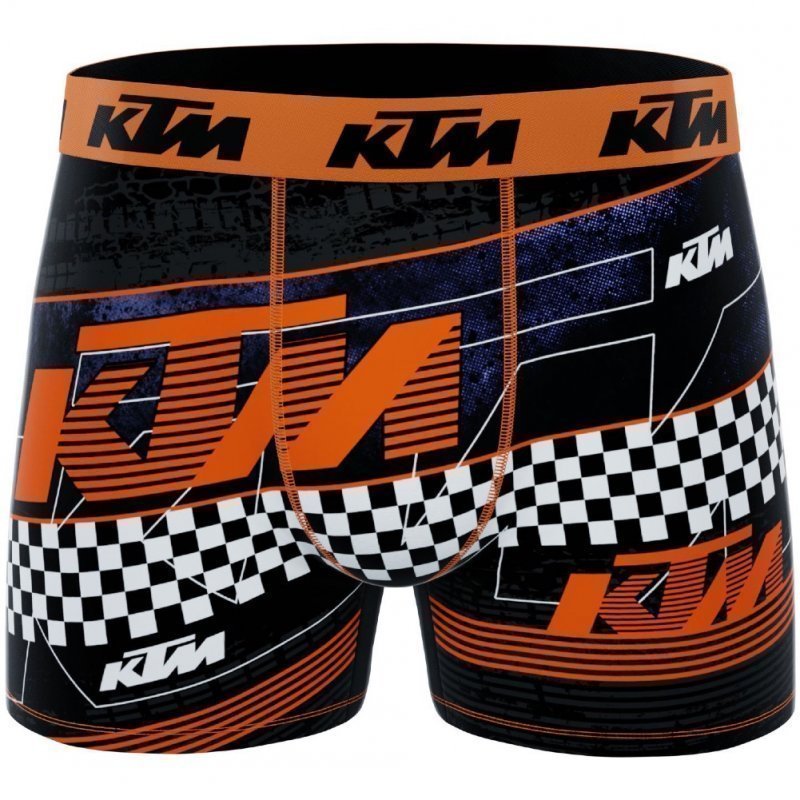 KTM Boxer Homme Microfibre FAS Noir Orange