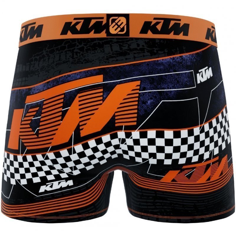 KTM Boxer Homme Microfibre FAS Noir Orange
