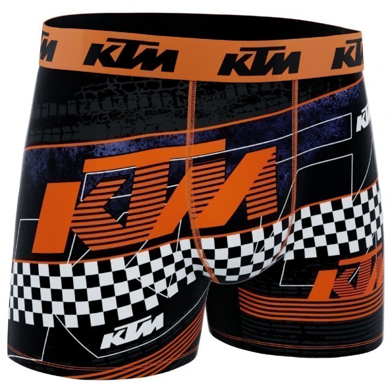 KTM Boxer Homme Microfibre FAS Noir Orange