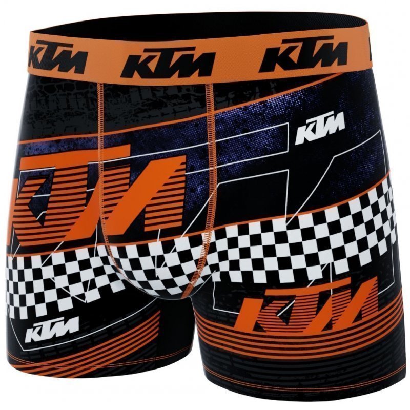 KTM Boxer Homme Microfibre FAS Noir Orange