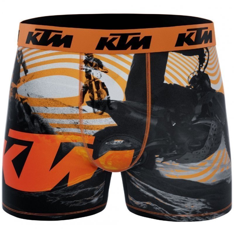 KTM Boxer Homme Microfibre MTO Noir Blanc