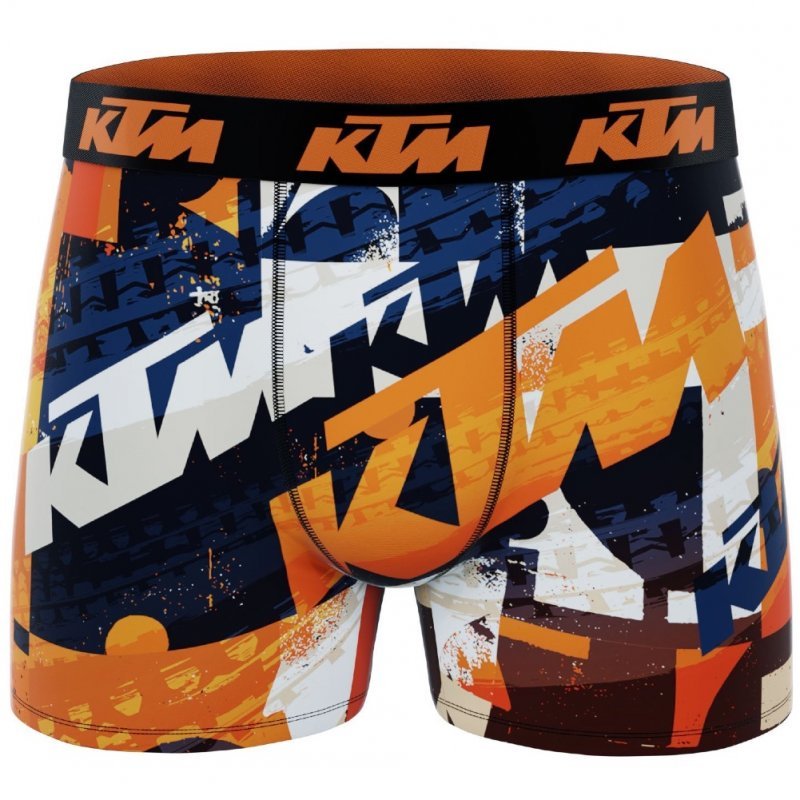 Boxer Homme LIG Noir et Orange