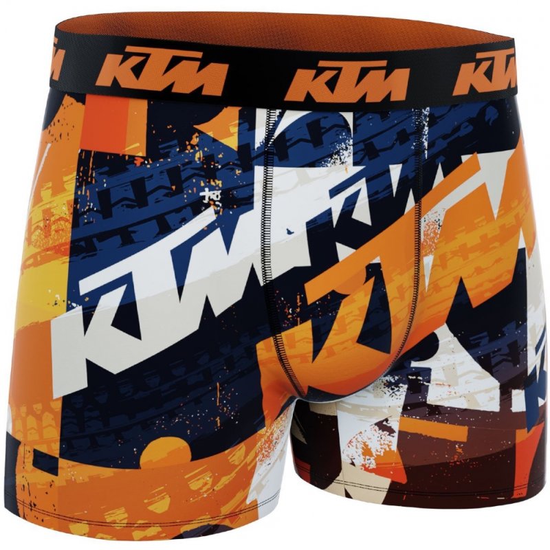 KTM Boxer Homme Microfibre LIG Noir Orange