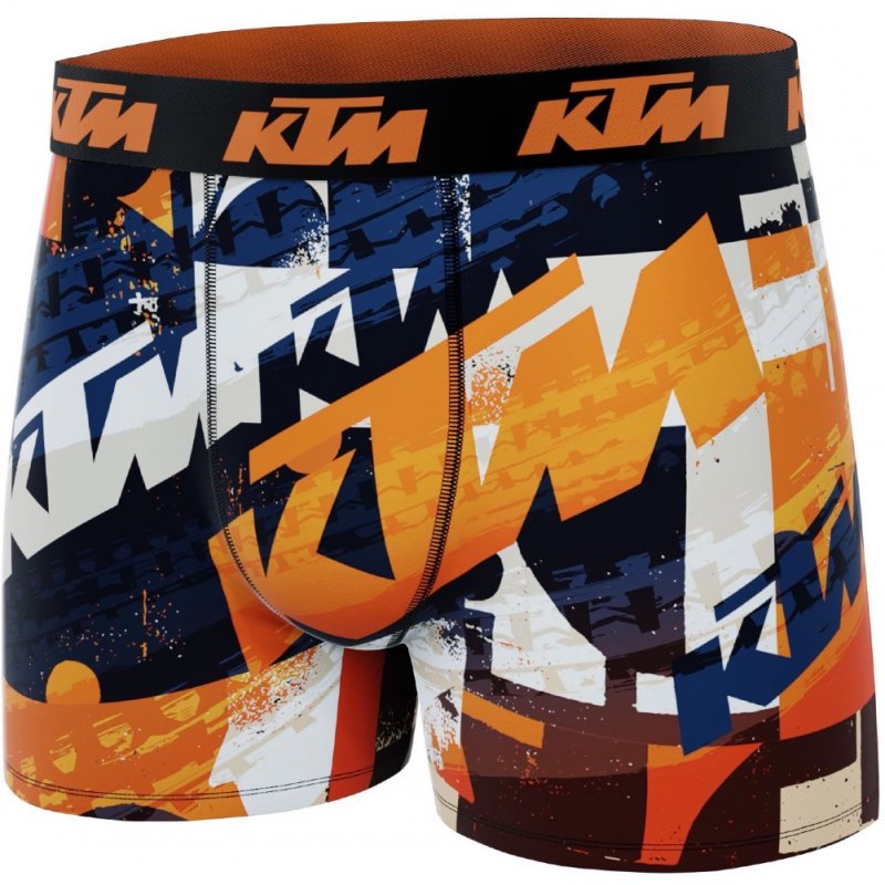 KTM Boxer Homme Microfibre LIG Noir Orange