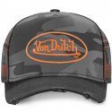 VON DUTCH Casquette Homme MicroCoton CAM ORA Kaki Orange