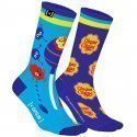 CHUPA CHUPS Chaussettes Homme Coton TENMON Bleu Jaune CAPSLAB