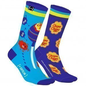 CHUPA CHUPS Chaussettes Homme Coton TENMON Bleu Jaune CAPSLAB