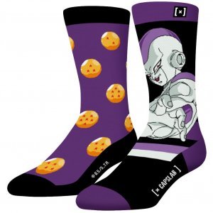 DRAGON BALL Z Chaussettes Homme Coton CVFRE Violet Noir CAPSLAB