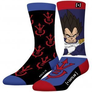 DRAGON BALL Z Chaussettes Homme Coton CVVEG Bleu Rouge CAPSLAB