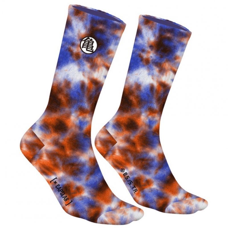 DRAGON BALL Z Chaussettes Homme Coton TYEKAM Orange Bleu CAPSLAB