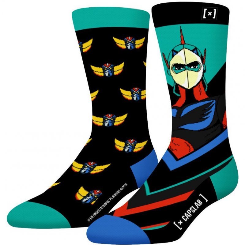 GOLDORAK Chaussettes Homme Coton CVACT Noir Bleu CAPSLAB
