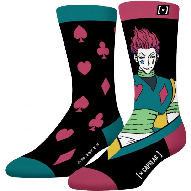 HUNTER x HUNTER Chaussettes Homme Coton CVHIS Noir Rose CAPSLAB