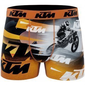 KTM Boxer Garçon Microfibre BMX Orange Gris